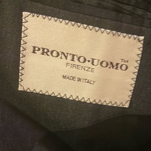 Pronto Uomo Made in Italy Men’s Gray Suit Jacket - Picture 7 of 11